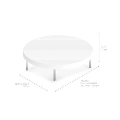 JUEGO DE COMEDOR RIPLEY HOME LYON EXTENSIBLE 4 SILLAS CAFÉ - 12