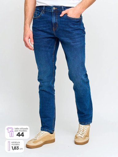 JEANS HOMBRE INDEX ALGODÓN SLIM - 1