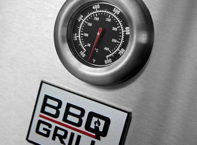 PARRILLA A GAS BBQ GRILL KANSAS EMPOTRADA 4 QUEMADORES ACERO - 8