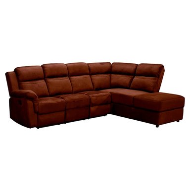 SOFÁ SECCIONAL RIPLEY HOME RECLINABLE MOON DERECHO CHOCOLATE - 5