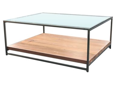 MESA DE CENTRO CLAVIJO DESIGN BILBAO METAL NEGRO - 1