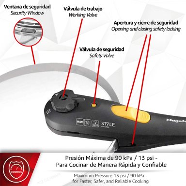 OLLA A PRESIÓN MAGEFESA STYLE 6 L - 5