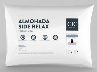 ALMOHADA CIC FIBRA SIDE RELAX 70 X 50 CM BLANCO - 1