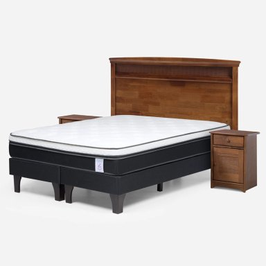 JUEGO DE DORMITORIO ROSEN CAMA EUROPEA NEW STYLE 6 BD 2 PLAZAS + MADERAS VENETO - 2