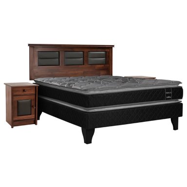 CAMA EUROPEA CELTA TERAPEUTIC 2 PL + MUEBLES VILLARREAL - 1