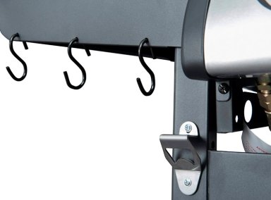 PARRILLA A GAS BBQ GRILL INDIANA 4 QUEMADORES + QUEMADOR LATERAL NEGRO - 9