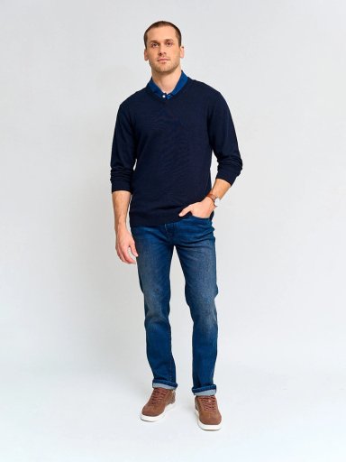 SWEATER HOMBRE KENNETH STEVENS ALGODÓN CUELLO EN V - 4