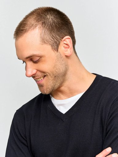 SWEATER HOMBRE KENNETH STEVENS ALGODÓN CUELLO EN V - 3