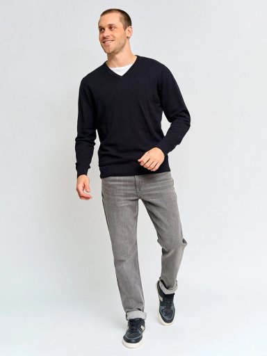 SWEATER HOMBRE KENNETH STEVENS ALGODÓN CUELLO EN V - 4