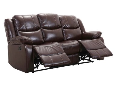 SOFÁ RIPLEY HOME RECLINABLE FINESSO 3 CUERPOS CAFÉ - 4