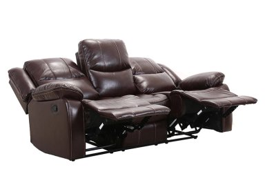 SOFÁ RIPLEY HOME RECLINABLE FINESSO 3 CUERPOS CAFÉ - 5