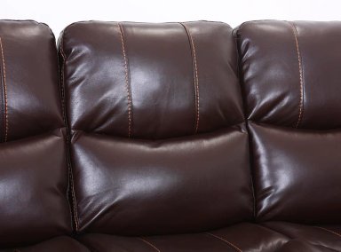 SOFÁ RIPLEY HOME RECLINABLE FINESSO 3 CUERPOS CAFÉ - 6