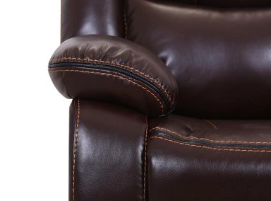 SOFÁ RIPLEY HOME RECLINABLE FINESSO 3 CUERPOS CAFÉ - 7