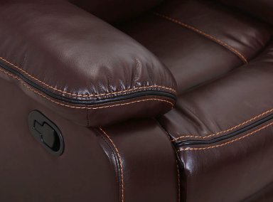 SOFÁ RIPLEY HOME RECLINABLE FINESSO 3 CUERPOS CAFÉ - 9