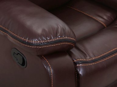 SOFÁ RIPLEY HOME RECLINABLE FINESSO 2 CUERPOS CAFÉ - 7