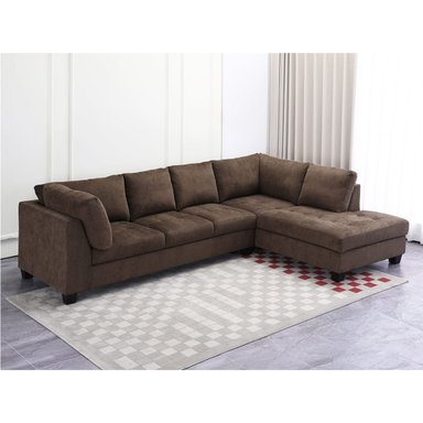 SOFA SECCIONAL DERECHO RIPLEY HOME PIRLO CAFE 5C - 1