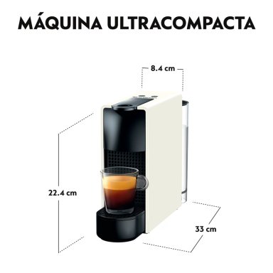 COMBO CAFETERA NESPRESSO CÁPSULA ESSENZA MINI C30 BLANCO + ESPUMADOR LECHE - 7