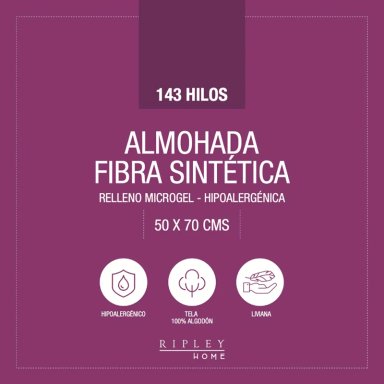 ALMOHADA RIPLEY HOME BASIC 50X70 CM - 2