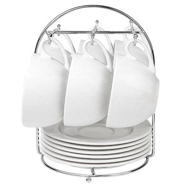 SET TAZAS RIPLEY HOME RACK PORCELANA 6 PIEZAS - 1