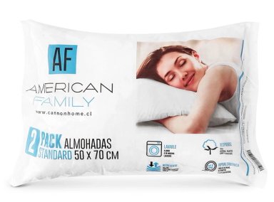 SET ALMOHADAS AMERICAN FAMILY TWIN X2 - 1