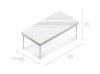 JUEGO DE COMEDOR SPAZZIO JOCKEY NATURAL CAFE 6S - 2