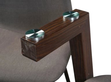 JUEGO DE COMEDOR SPAZZIO JOCKEY NOGAL CANELA 6S - 2