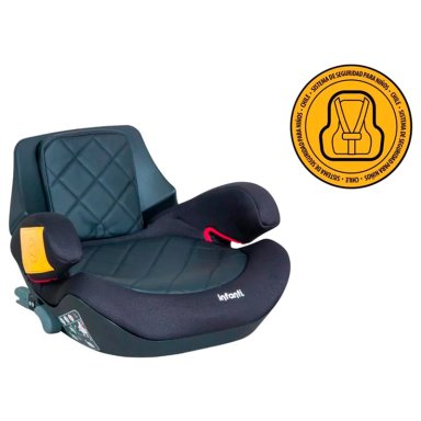 SILLA AUTO ALZADORA INFANTI GO ISOFIX BLACK STONE NEGRO - 2