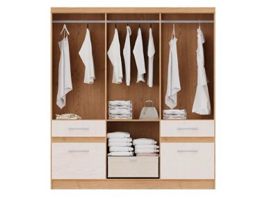 CLOSET YARDAS Y544 6 PUERTAS 4 CAJONES - 2