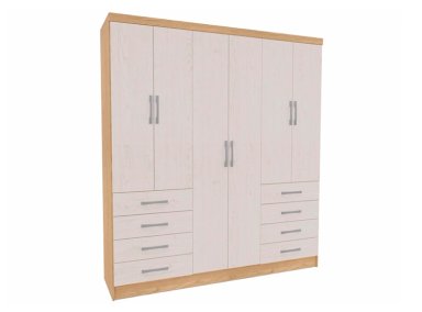 CLOSET YARDAS MODELO Y338 6 PUERTAS 8 CAJONES - 1