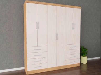 CLOSET YARDAS MODELO Y338 6 PUERTAS 8 CAJONES - 6