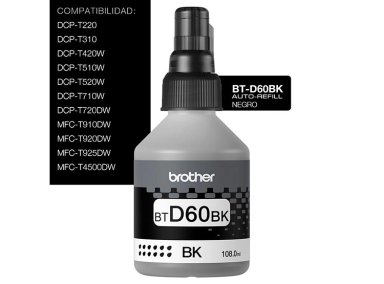 TINTA BROTHER BTD60BK BLACK INK - 3