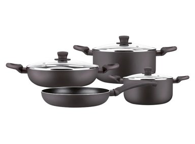 BATERÍA DE COCINA MARMICOC SPRING NEGRO 7 PIEZAS - 2