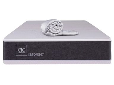 SET CIC COLCHÓN NEW ORTOPEDIC 1.5 PLAZAS + PLUMON - 1