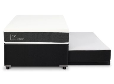 CAMA DIVAN CIC NEW ORTOPEDIC BLACK 1.5 PLAZAS GRIS - 1