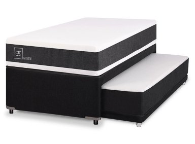 CAMA DIVAN CIC NEW ORTOPEDIC BLACK 1.5 PLAZAS GRIS - 2