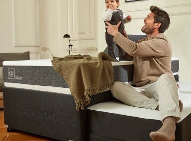 CAMA DIVAN CIC NEW ORTOPEDIC BLACK 1.5 PLAZAS GRIS - 6