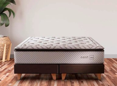 JUEGO DE DORMITORIO ROSEN CAMA EUROPEA NEST 2 PLAZAS + MADERAS BRERA - 4