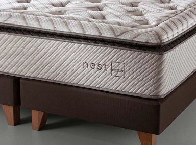 JUEGO DE DORMITORIO ROSEN CAMA EUROPEA NEST 2 PLAZAS + MADERAS BRERA - 7