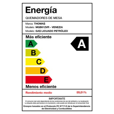 COCINA THOMAS 5 QUEMADORES VENEZIA HORNO DE 104 L - 8