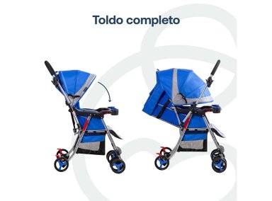COCHE PASEO BEBE CUNA TWISTER SX AZUL BEBESIT - 7