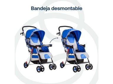 COCHE PASEO BEBE CUNA TWISTER SX AZUL BEBESIT - 8