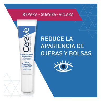 CONTORNO DE OJOS CERAVE CREMA REPARADORA 15 ML - 2