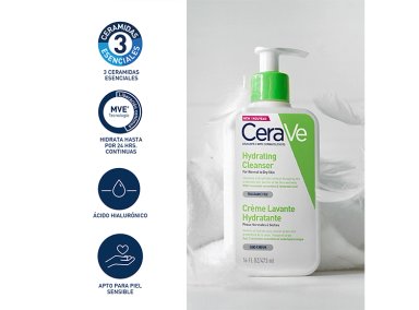 LIMPIADOR HIDRATANTE CERAVE 236 ML - 4