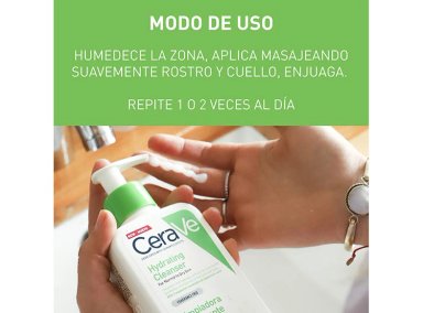 LIMPIADOR FACIAL CERAVE HIDRATANTE 473 ML - 5