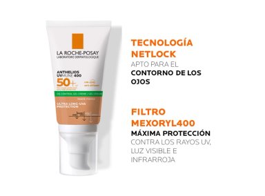 PROTECTOR SOLAR FACIAL LA ROCHE-POSAY ANTHELIOS XL TOQUE SECO COLOR SPF 50+ 50 ML - 3