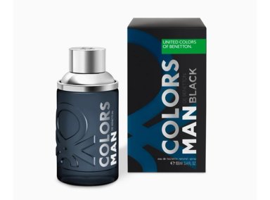 PERFUME BENETTON COLORS BLACK MAN HOMBRE EDT 100 ML - 1