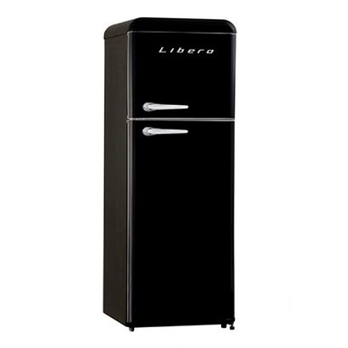 REFRIGERADOR LIBERO TOP FREEZER RETRO STYLE NEGRO - 2
