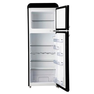 REFRIGERADOR LIBERO TOP FREEZER RETRO STYLE NEGRO - 4