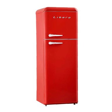 REFRIGERADOR LIBERO TOP FREEZER RETRO STYLE ROJO - 2