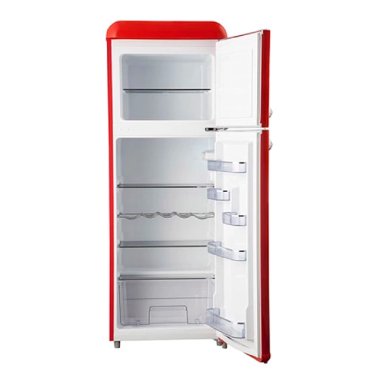 REFRIGERADOR LIBERO TOP FREEZER RETRO STYLE ROJO - 4